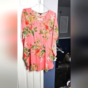 Express sheer mini dress